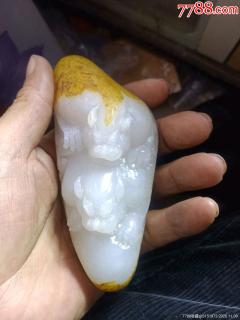 和田玉招财貔貅手把件